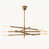 Rousselin 10-Light Mobile Rod Chandelier 50"