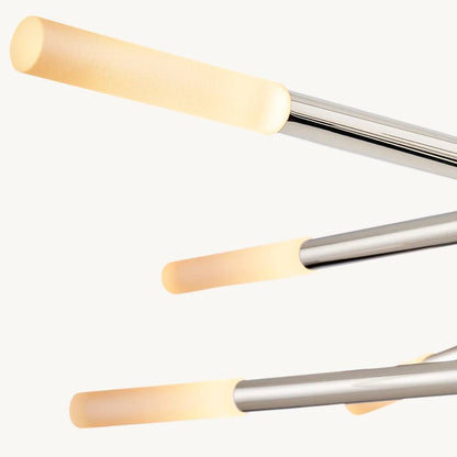 Rousselin 10-Light Mobile Rod Chandelier 50"