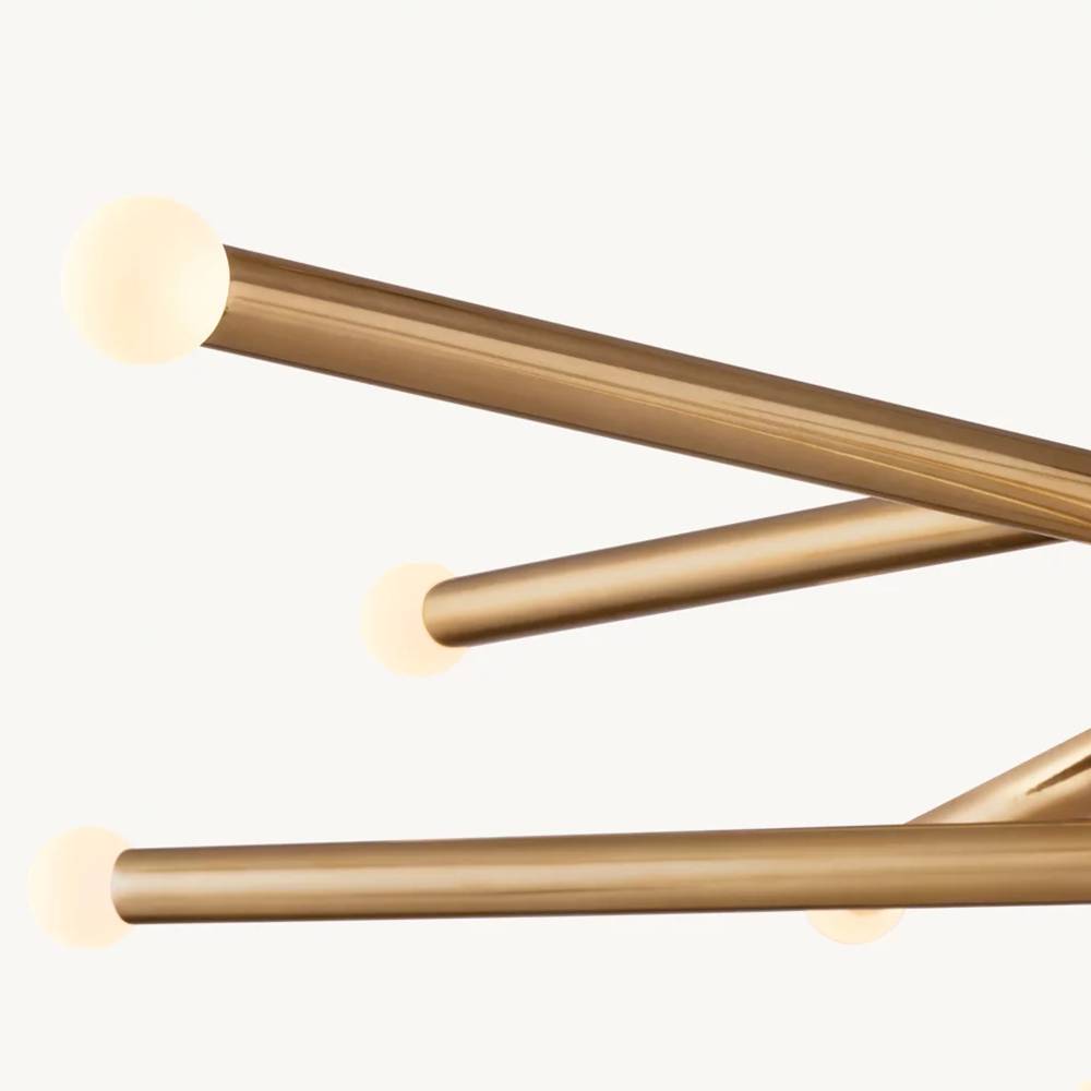 Rousselin 10-Light Mobile Orb Chandelier 38"