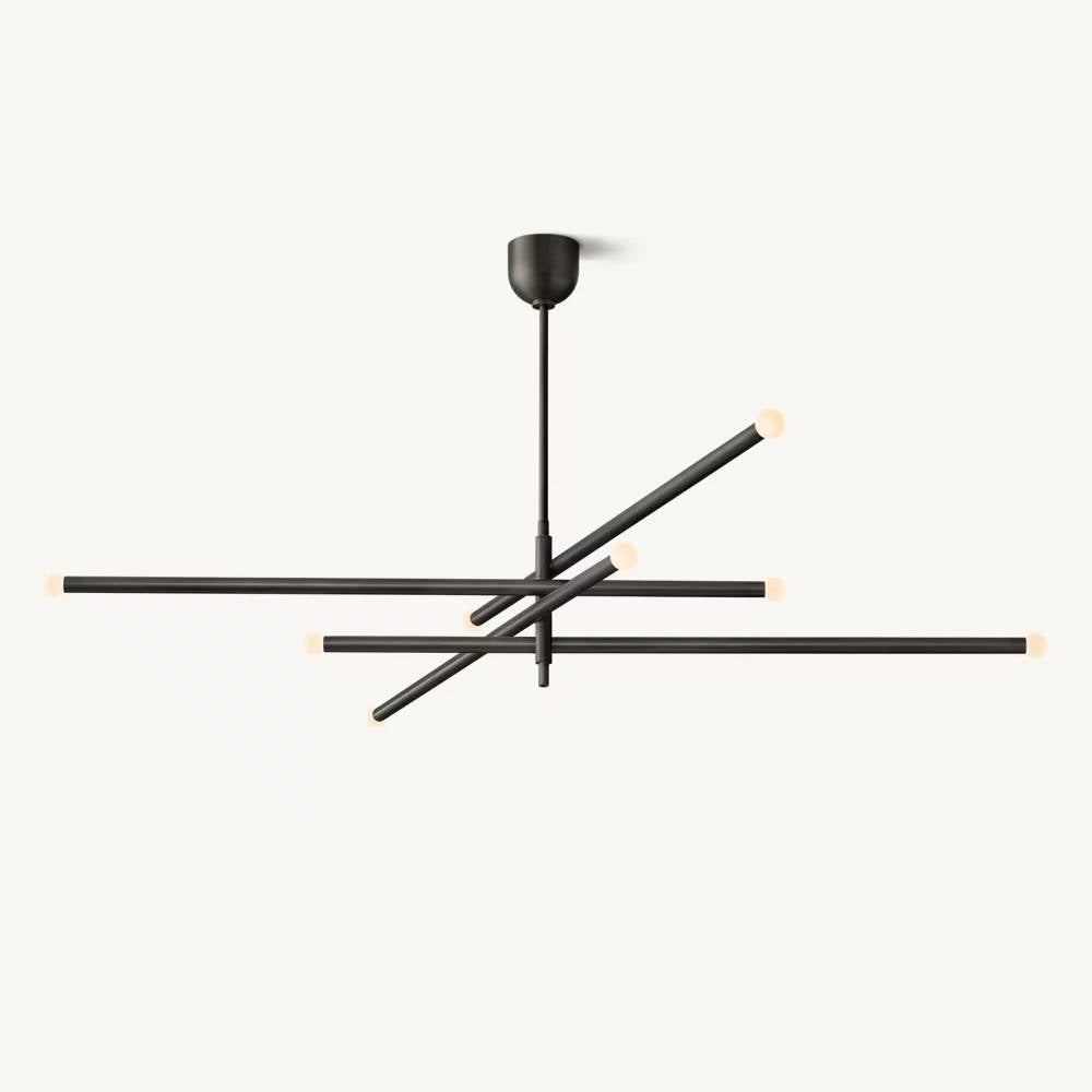 Rousselin 8-Light Mobile Orb Chandelier 68"