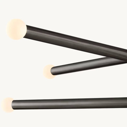 Rousselin 8-Light Mobile Orb Chandelier 53"