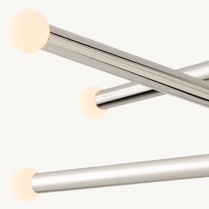 Rousselin 8-Light Mobile Orb Chandelier 53"