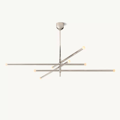 Rousselin 8-Light Mobile Orb Chandelier 53"