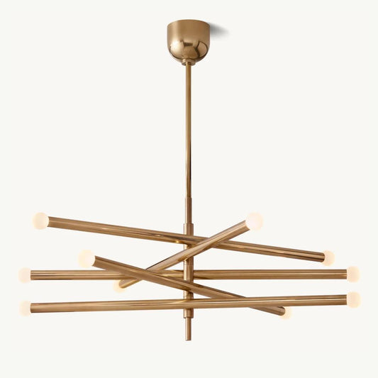 Rousselin 10-Light Mobile Orb Chandelier 38"