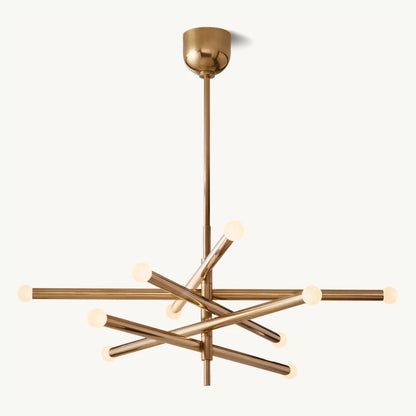 Rousselin 10-Light Mobile Orb Chandelier 38"