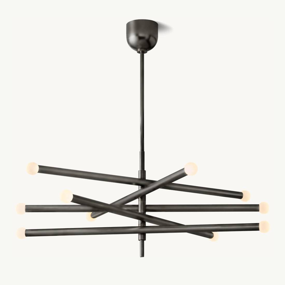 Rousselin 10-Light Mobile Orb Chandelier 38"