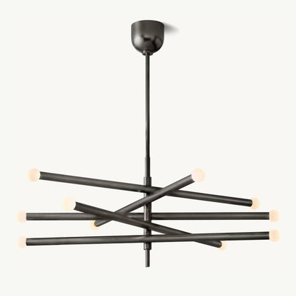 Rousselin 10-Light Mobile Orb Chandelier 38"