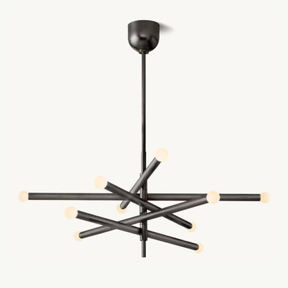 Rousselin 10-Light Mobile Orb Chandelier 38"