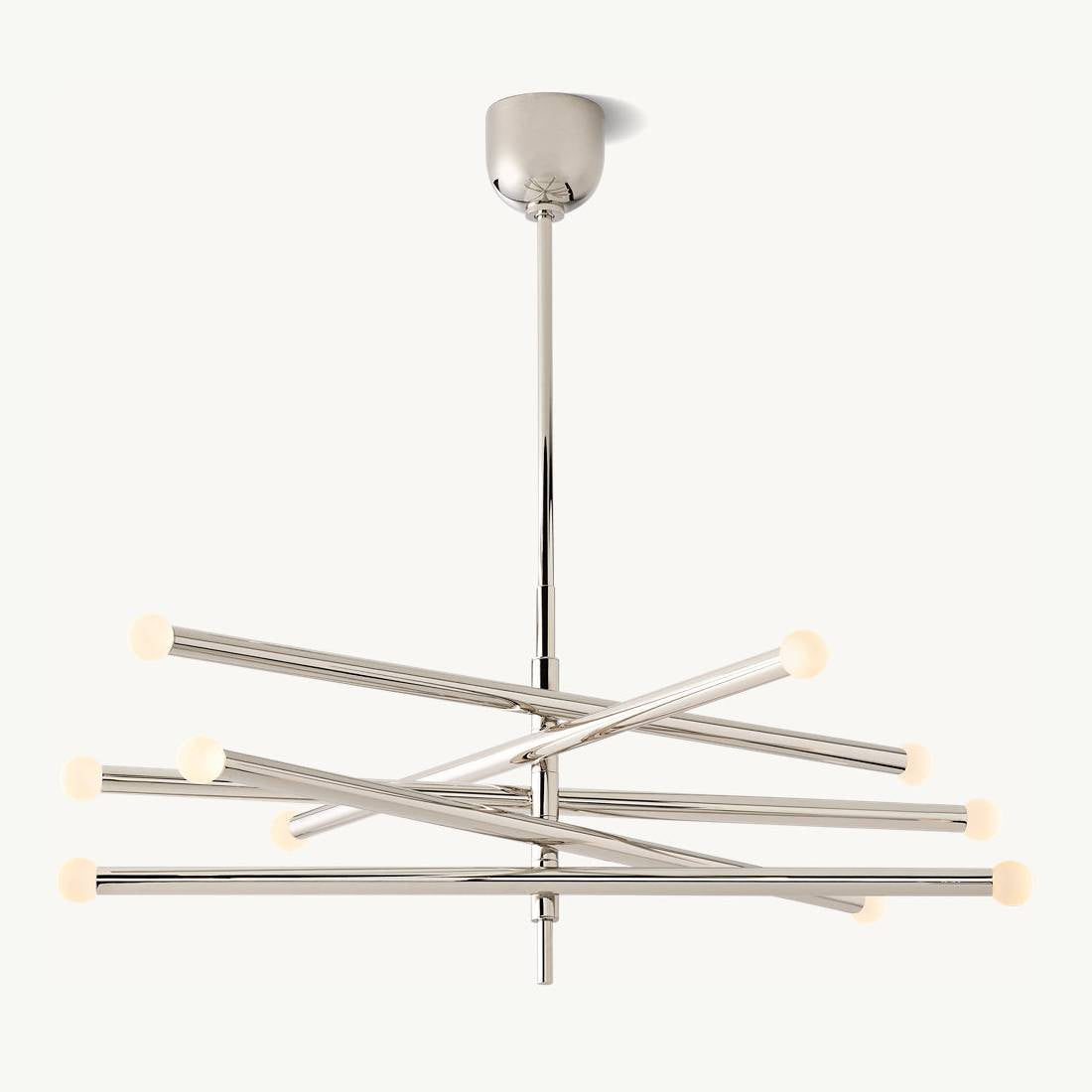 Rousselin 10-Light Mobile Orb Chandelier 38"