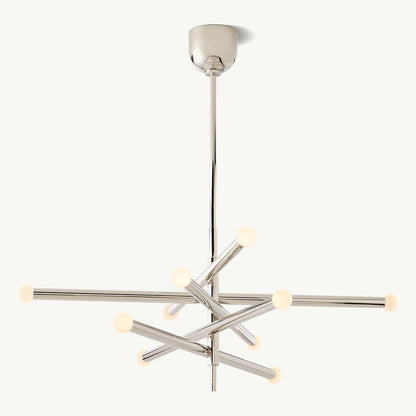 Rousselin 10-Light Mobile Orb Chandelier 38"