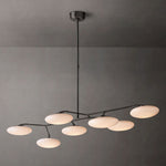 Sylvaine Frosted Glass Linear Chandelier 60"