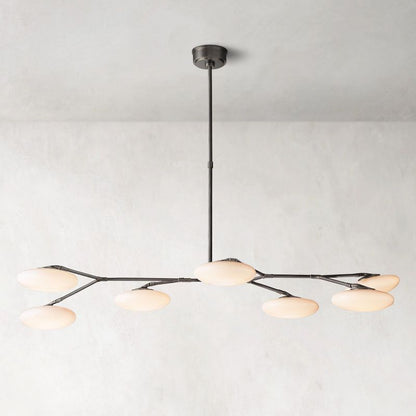 Sylvaine Frosted Glass Linear Chandelier