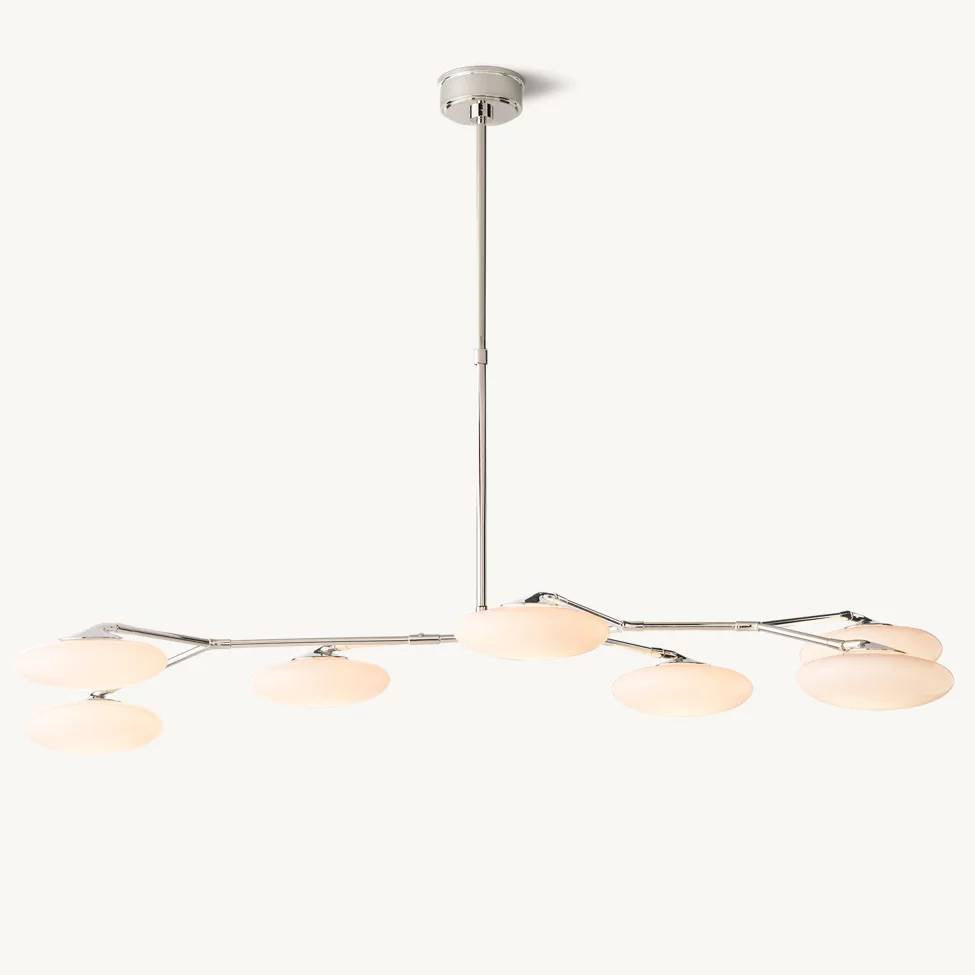Sylvaine Frosted Glass Linear Chandelier