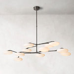 Sylvaine Frosted Glass Two-Tier Chandelier 65"