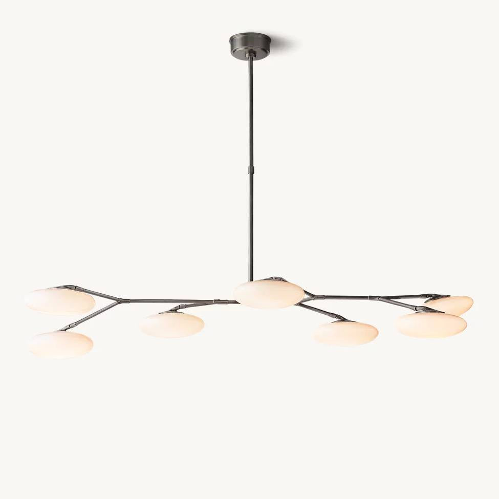Sylvaine Frosted Glass Linear Chandelier
