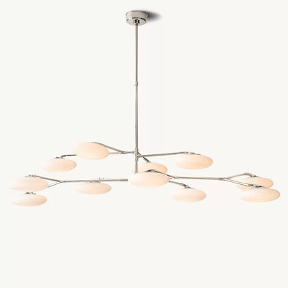 Sylvaine Frosted Glass Two-Tier Chandelier