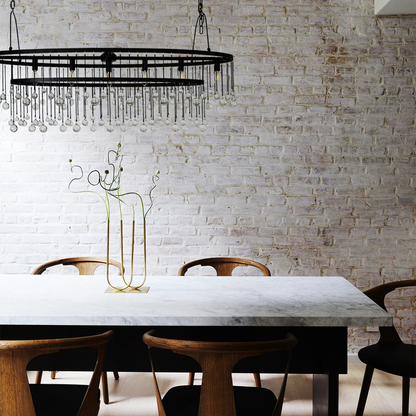 Aubrey Crystal Ball Oval Chandelier