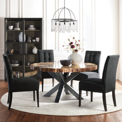 Aubrey Crystal Ball Tiered Round Chandelier