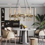 Fontanelle Vintage Glow Round Chandelier 46"