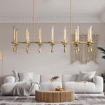 Fontanelle Vintage Glow Linear Chandelier 66"