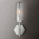 Lambert Hexagonal Glass Wall Sconce