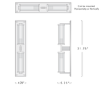 Vallon Channel Glass Linear Wall Sconce