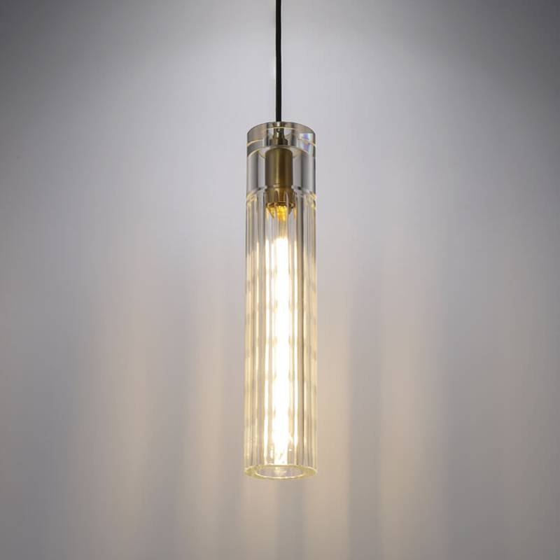Vallon Channel Glass Pendant Light