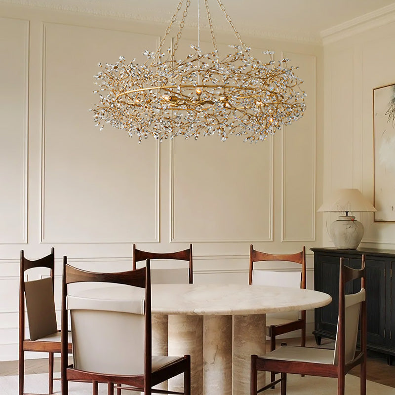 Fiore Sculpted Petals Crown Chandelier