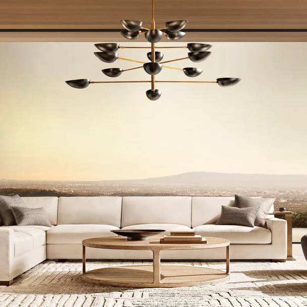 Heliora Rotor Module Round Chandelier 38"