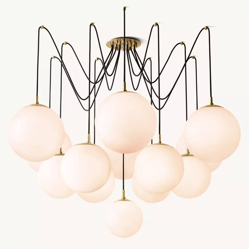 Aurella Globe Float Suspended Chandelier