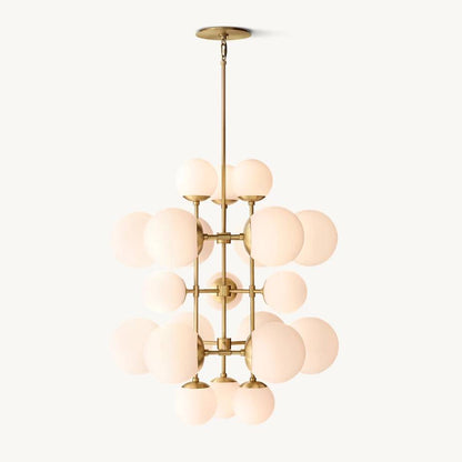 Aurella Globe Float Tall Chandelier