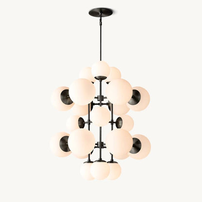 Aurella Globe Float Tall Chandelier