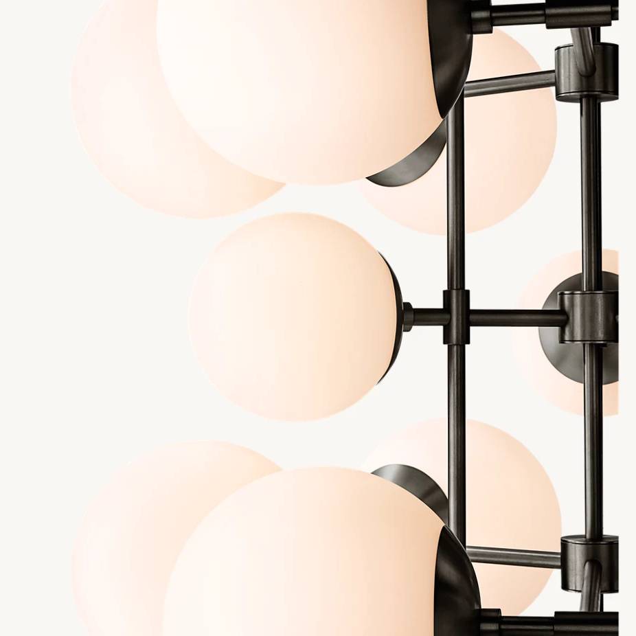 Aurella Globe Float Tall Chandelier