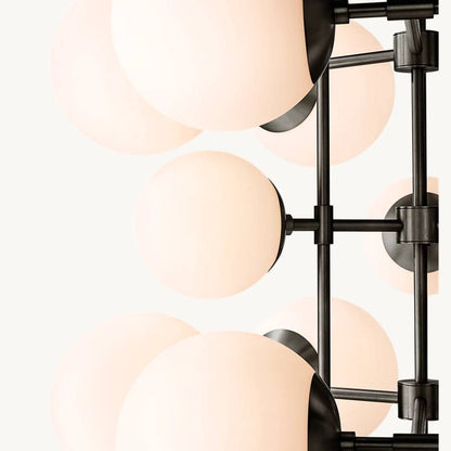 Aurella Globe Float Tall Chandelier