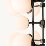 Aurella Globe Float Tall Chandelier 32"