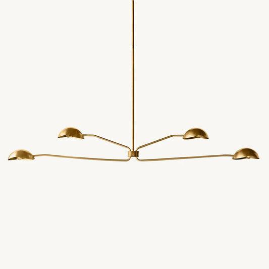 Convessi Sculpted Flow Linear Chandelier 72"