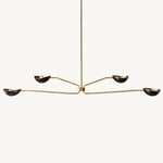 Convessi Sculpted Flow Linear Chandelier 72"