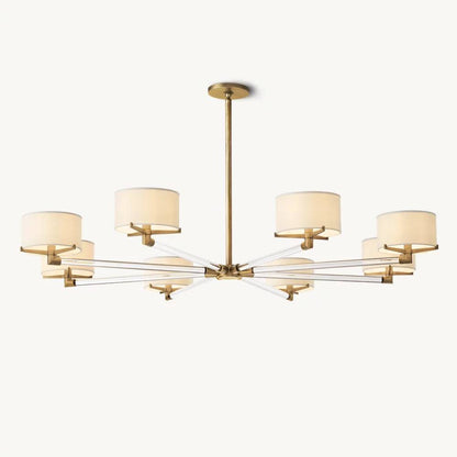 Truman Parallel Contour Round Chandelier 60"
