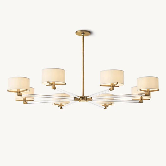 Truman Parallel Contour Round Chandelier 60"