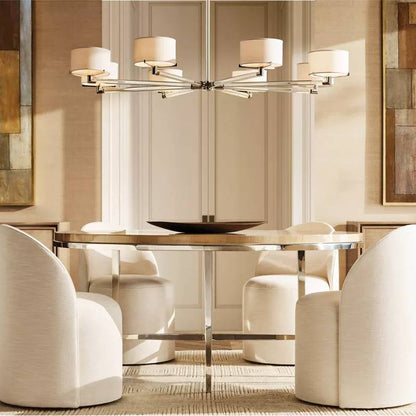 Truman Parallel Contour Round Chandelier 60"