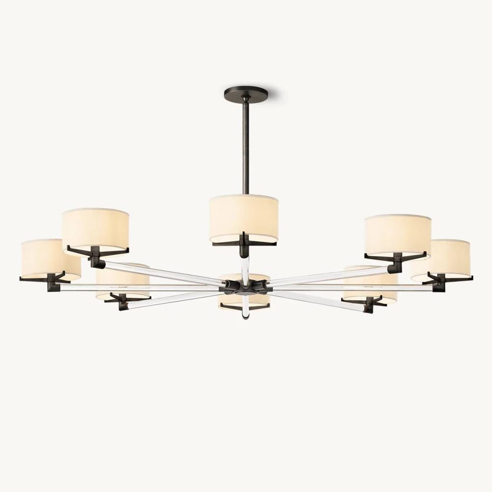 Truman Parallel Contour Round Chandelier 60"