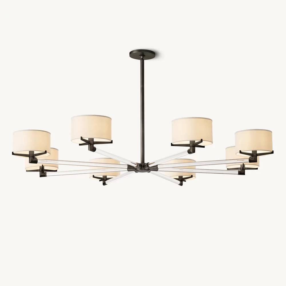 Truman Parallel Contour Round Chandelier 60"