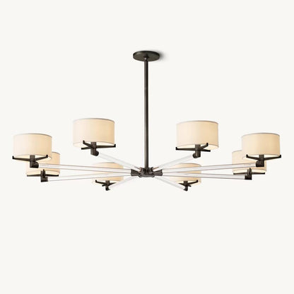 Truman Parallel Contour Round Chandelier 60"