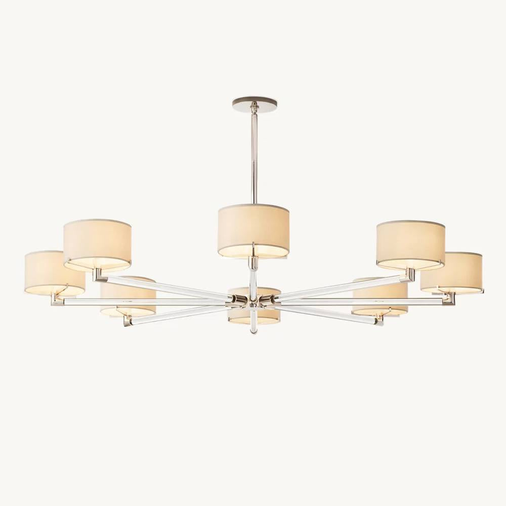 Truman Parallel Contour Round Chandelier 60"