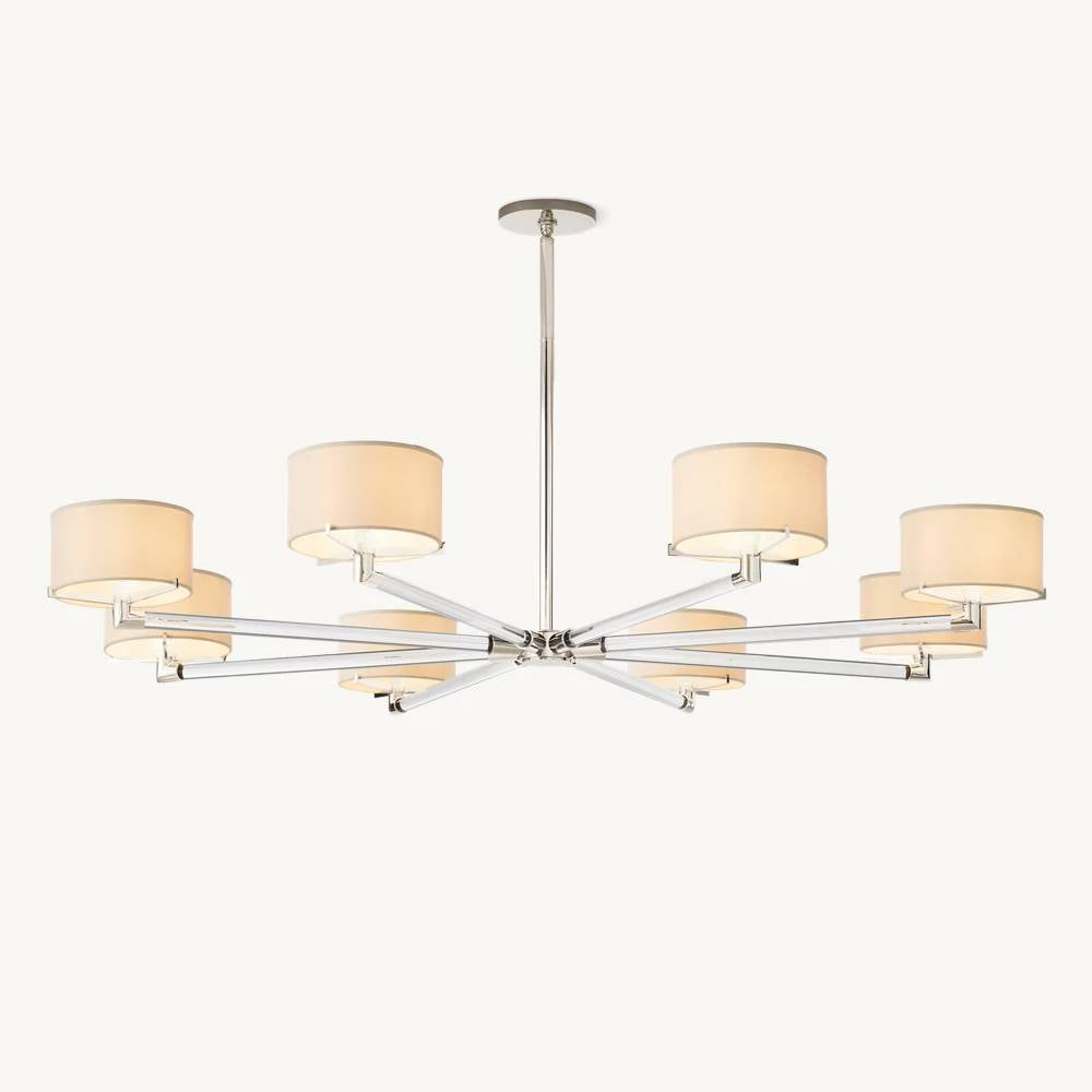 Truman Parallel Contour Round Chandelier 60"