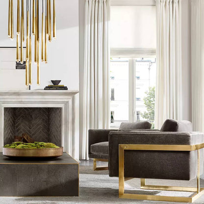 Aquitaine Faceted Cluster Round Chandelier 48"