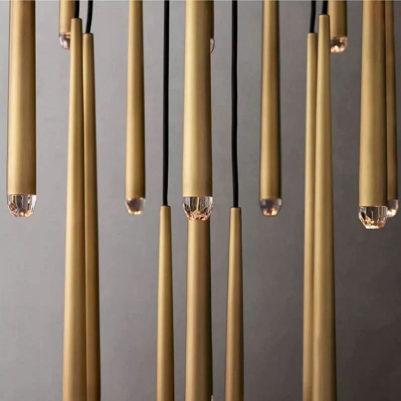 Aquitaine Faceted Cluster Round Chandelier 48"