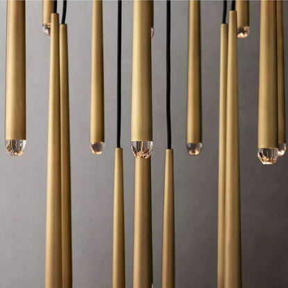 Aquitaine Faceted Cluster Round Chandelier 48"