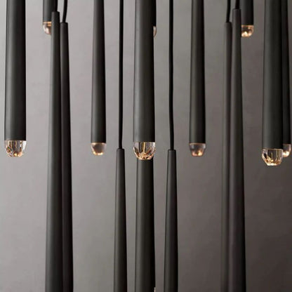 Aquitaine Faceted Cluster Round Chandelier 48"