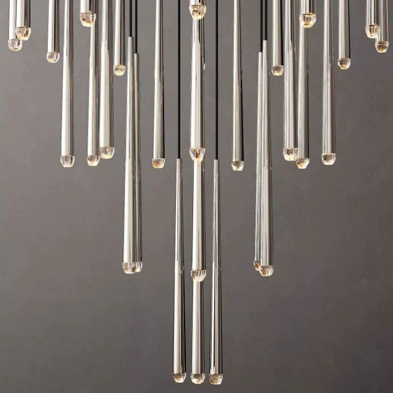 Aquitaine Faceted Cluster Round Chandelier 48"